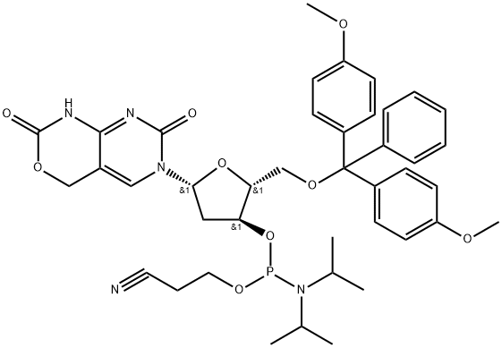 5-Hydroxymethyl-dC Cyclic Carbamate CEP,1257247-42-9,结构式