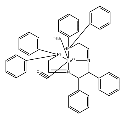 Bromocarbonyl[(1S,2S)-2,3-diphenylethylenediamine-N,N'-bis(2-diphenylphosphinoethyllidene)]iron(II) tetraphenylborate, FeATHer-II  Catalyst|BROMOCARBONYL[(1S,2S)-2,3-DIPHENYLETHYLENEDIAMINE-N,N'-BIS(2-DIPHENYLPHOSPHINOETHYLLIDENE)]IRON(II)TETRAPHENYLBORATE,FEATHER-IICATALYST