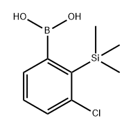 3-Chloro-2-(trimethylsilyl)phenylboronic acid Structure