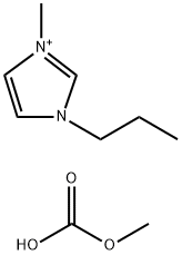 1-甲基-3-丙基咪唑甲基碳酸酯 溶液,1257844-93-1,结构式