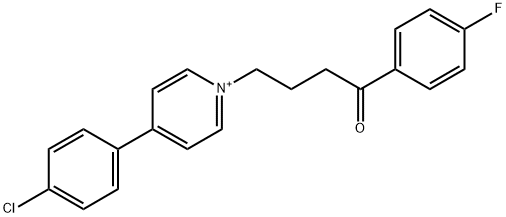 N-(4'-fluorobutyrophenone)-4-(4-chlorophenyl)pyridinium Structure