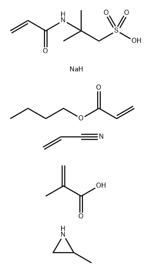 2-프로펜산,2-메틸-,부틸2-프로페노에이트중합체,2-메틸아지리딘,2-메틸-2-[(1-옥소-2-프로페닐)아미노]-1-프로판술폰산모노나트륨염및2-프로펜니트릴
