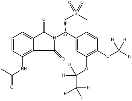 Apremilast-d8 化学構造式