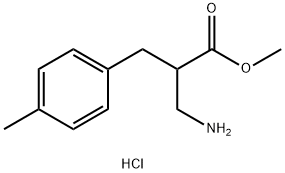 methyl 3-amino-2-[(4-methylphenyl)methyl]propanoate hydrochloride Struktur