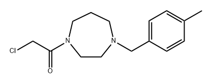 2-chloro-1-[4-(p-tolylmethyl)-1,4-diazepan-1-yl]ethanone 化学構造式