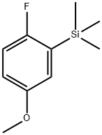 (2-Fluoro-5-methoxyphenyl)trimethylsilane Structure