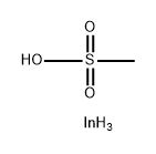 甲基磺酸铟, 125923-01-5, 结构式