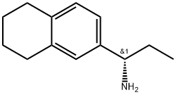 (S)-1-(5,6,7,8-tetrahydronaphthalen-2-yl)propan-1-amine 化学構造式
