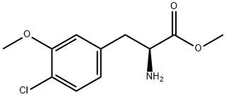 methyl (2S)-2-amino-3-(4-chloro-3-methoxyphenyl)propanoate Struktur