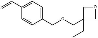 3-[[(4-乙烯基苯基)甲氧基]甲基]-3-乙基氧杂环丁烷,125976-70-7,结构式