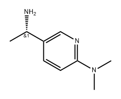 (S)-alpha-methyl-6-(dimethylamino)-3-pyridinemethanamine, 1259881-59-8, 结构式
