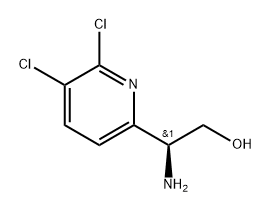 (2S)-2-amino-2-(5,6-dichloropyridin-2-yl)ethanol 化学構造式