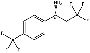 Benzenemethanamine, α-(2,2,2-trifluoroethyl)-4-(trifluoromethyl)-, (αR)- Struktur