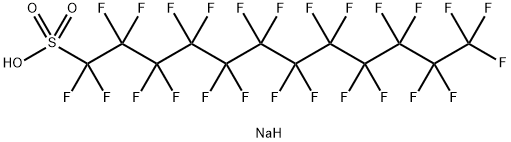 1-Dodecanesulfonic acid, 1,1,2,2,3,3,4,4,5,5,6,6,7,7,8,8,9,9,10,10,11,11,12,12,12-pentacosafluoro-, sodium salt (1:1) Structure