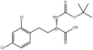 N-Boc-2,4-dichloro-L-homophenylalanine Struktur