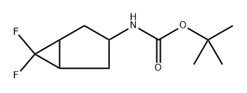 (6,6-Difluoro-bicyclo[3.1.0]hex-3-yl)-carbamic acid tert-butyl ester Structure