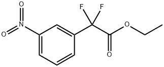 Benzeneacetic acid, α,α-difluoro-3-nitro-, ethyl ester Structure