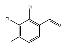 3-Chloro-4-fluoro-2-hydroxybenzaldehyde Structure