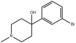 4-(3-bromophenyl)-1-methylpiperidin-4-ol Struktur