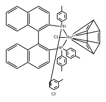 [(S)-TOL-BINAP RUCL 苯]CL,126085-10-7,结构式
