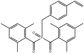 1,1′-[[(4-乙烯基苯基)甲基]膦酰叉基]双[1-(2,4,6-三甲基苯基)]甲酮,1261266-73-2,结构式