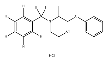 [2H7]-盐酸酚苄明 结构式