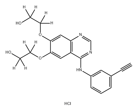 [2H8]-O-Didesmethylerlotinib hydrochloride Structure