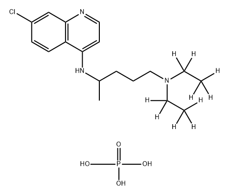 [2H10]-Chloroquine diphosphate salt Struktur