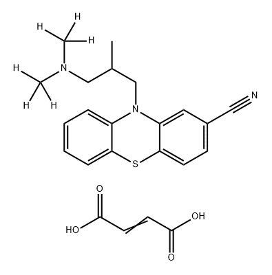 [2H6]-氰美马嗪马来酸,1261432-33-0,结构式