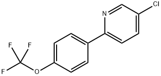 5-chloro-2-(4-(trifluoromethoxy)phenyl)pyridine Structure