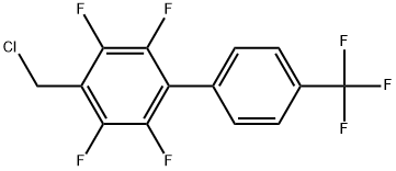 4-Chloromethyl-2,3,5,6-tetrafluoro-4'-(trifluoromethyl)biphenyl Struktur