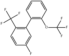 5-Fluoro-2'-(trifluoromethoxy)-2-(trifluoromethyl)biphenyl Struktur