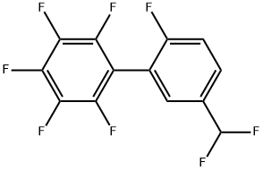 5'-Difluoromethyl-2,3,4,5,6,2'-hexafluorobiphenyl Struktur