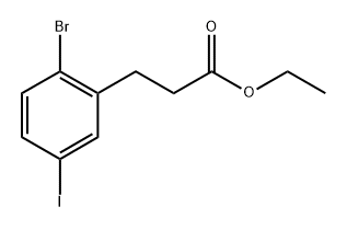 Ethyl 3-(2-bromo-5-iodophenyl)propanoate Struktur