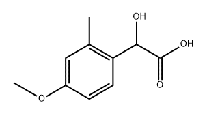 2-羟基-2-(4-甲氧基-2-甲基苯基)乙酸,1261586-97-3,结构式