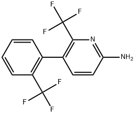 6-(Trifluoromethyl)-5-[2-(trifluoromethyl)phenyl]-2-pyridinamine|