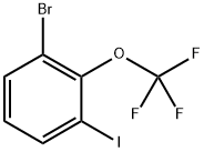 3-Iodo-2-(trifluoromethoxy)bromobenzene 化学構造式