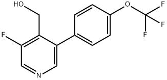 (3-fluoro-5-(4-(trifluoromethoxy)phenyl)pyridin-4-yl)methanol 化学構造式