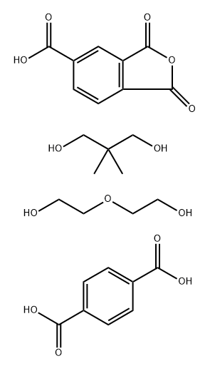 1,4-Benzenedicarboxylic acid, polymer with 1,3-dihydro-1,3-dioxo-5-isobenzofurancarboxylic acid, 2,2-dimethyl-1,3-propanediol and 2,2-oxybisethanol,126191-59-1,结构式