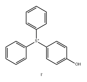 (4-hydroxyphenyl)diphenylsulfonium iodide Structure