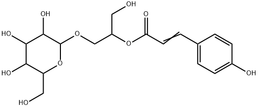 3-(4-Hydroxyphenyl)propenoic acid (2R)-1-(β-D-glucopyranosyloxy)-3-hydroxypropan-2-yl ester|3-(4-Hydroxyphenyl)propenoic acid (2R)-1-(β-D-glucopyranosyloxy)-3-hydroxypropan-2-yl ester