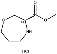 (R)-METHYL 1, 4-OXAZEPANE- 3-CARBOXYLATE HYDROCHLORIDE Structure