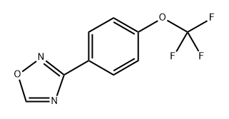3-(4-(三氟甲氧基)苯基)-1,2,4-噁二唑 结构式