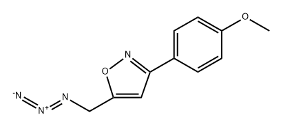Isoxazole, 5-(azidomethyl)-3-(4-methoxyphenyl)- Structure