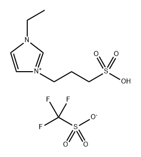 1-丙基磺酸-3- 乙基味唑三氟甲烷磺酸盐,1262628-35-2,结构式