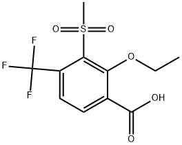 2-Ethoxy-3-(methylsulfonyl)-4-(trifluoromethyl)benzoic acid|