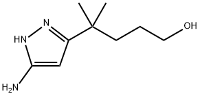1H-Pyrazole-3-butanol, 5-amino-δ,δ-dimethyl- Structure