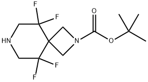 5,5,9,9-四氟-2,7-二氮螺环[3.5]壬烷-2-羧酸叔丁酯, 1263177-65-6, 结构式
