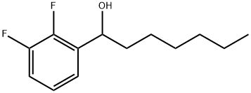 2,3-Difluoro-α-hexylbenzenemethanol Struktur