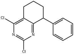 2,4-dichloro-8-phenyl-5,6,7,8-tetrahydroquinazoline Structure